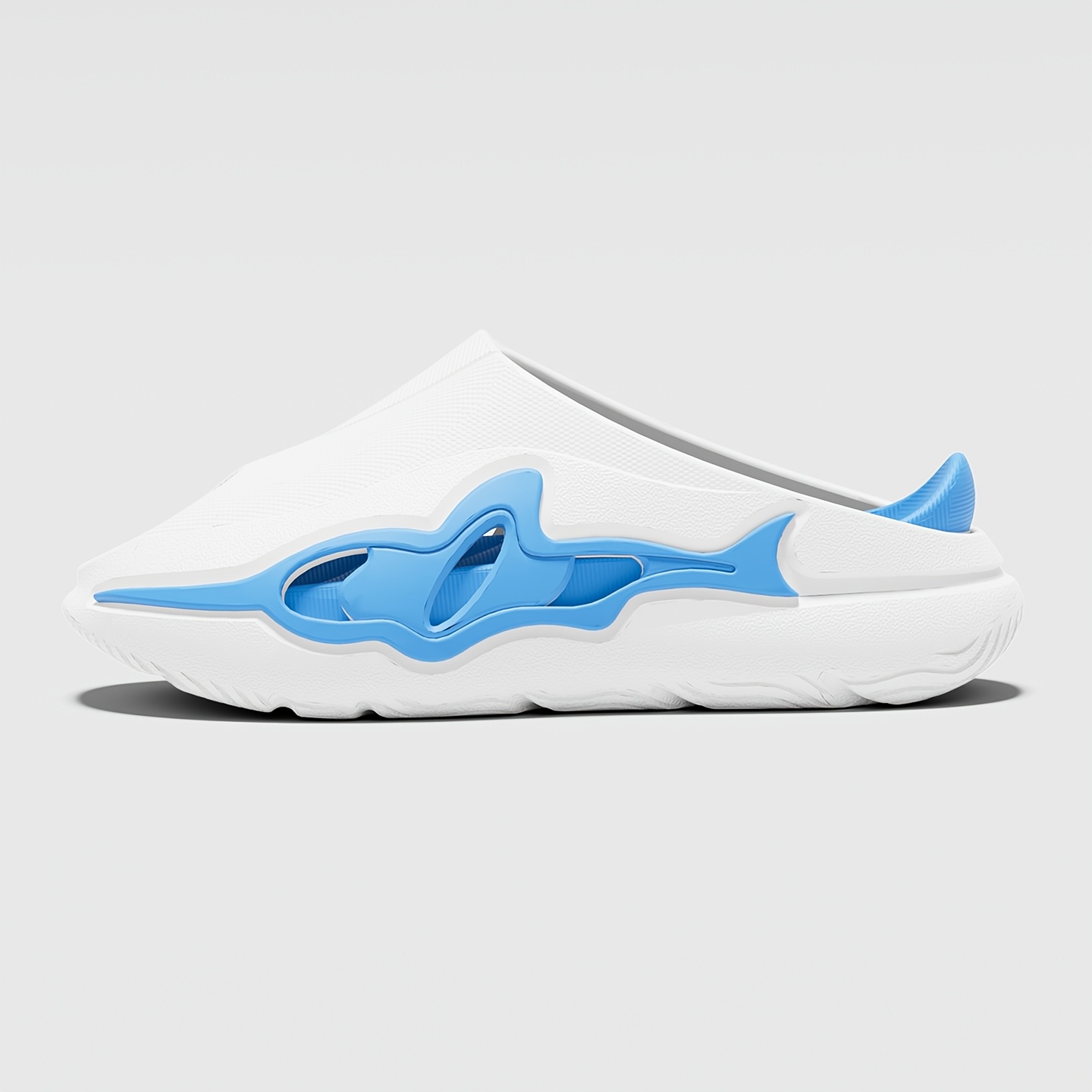 Soft And Comfortable Long-Tail Shark Style Summer Thick-Soled Cartoon Slippers for Both Men And Women, Suitable for Indoor And Outdoor Use