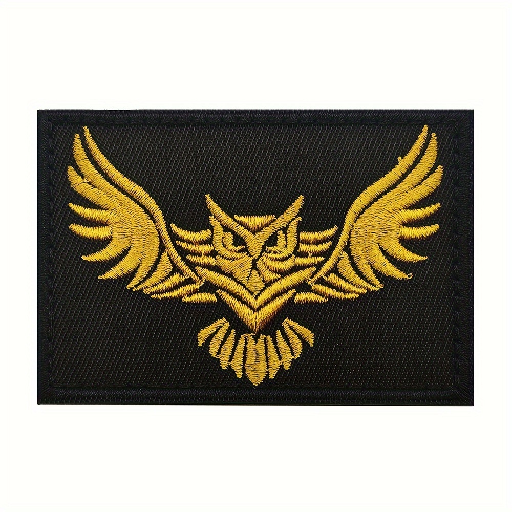 Image of 1pc Patch Embroidered Patches Applique Fastener Hook And Loop Emblem Badge For Caps Clothing Backpacks