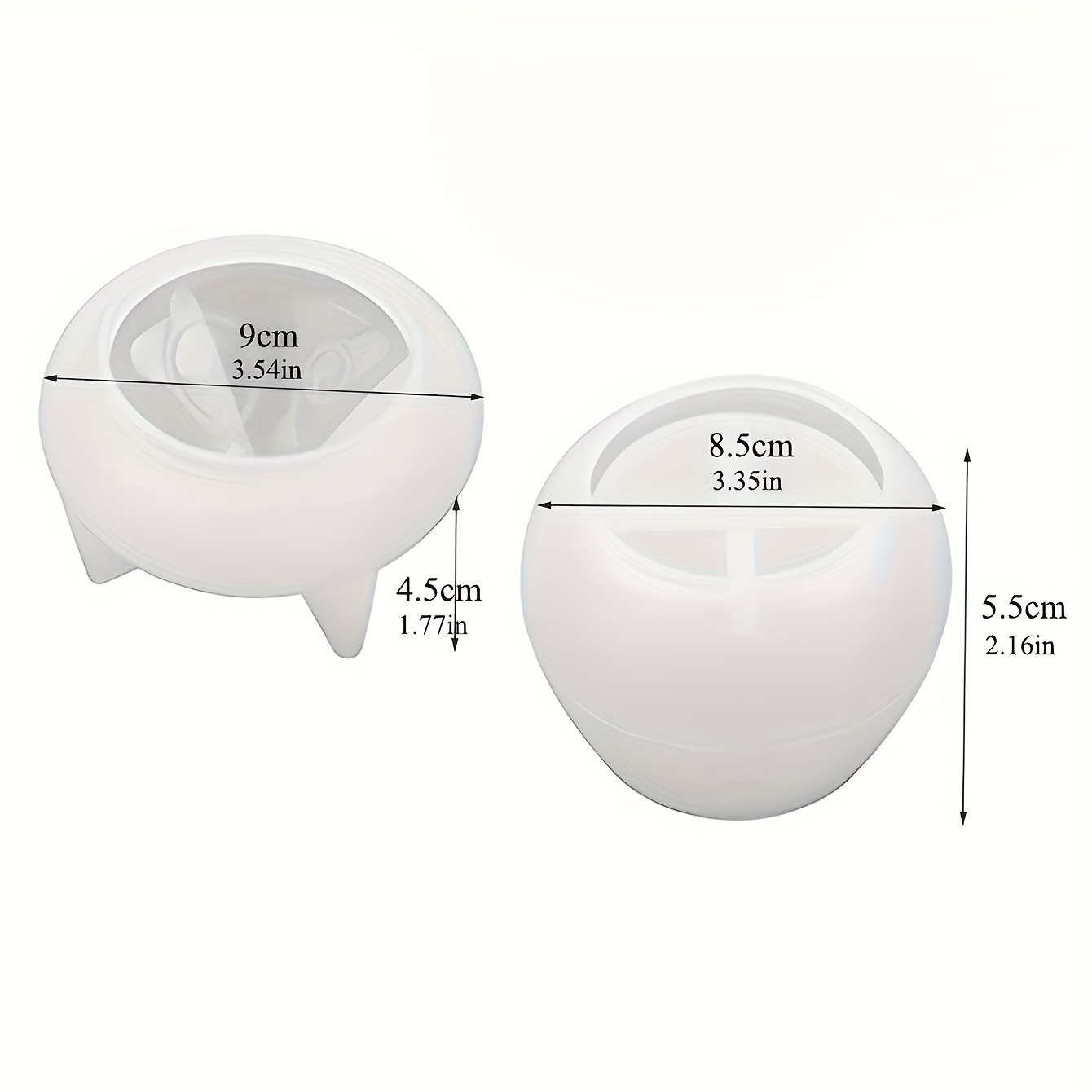Image of 1pc A Silicone Mold Shaped Like A 3d Mushroom House, A Multifunctional Crafting Tool Suitable For, Candle Containers, Jewelry Storage, And Home Decoration