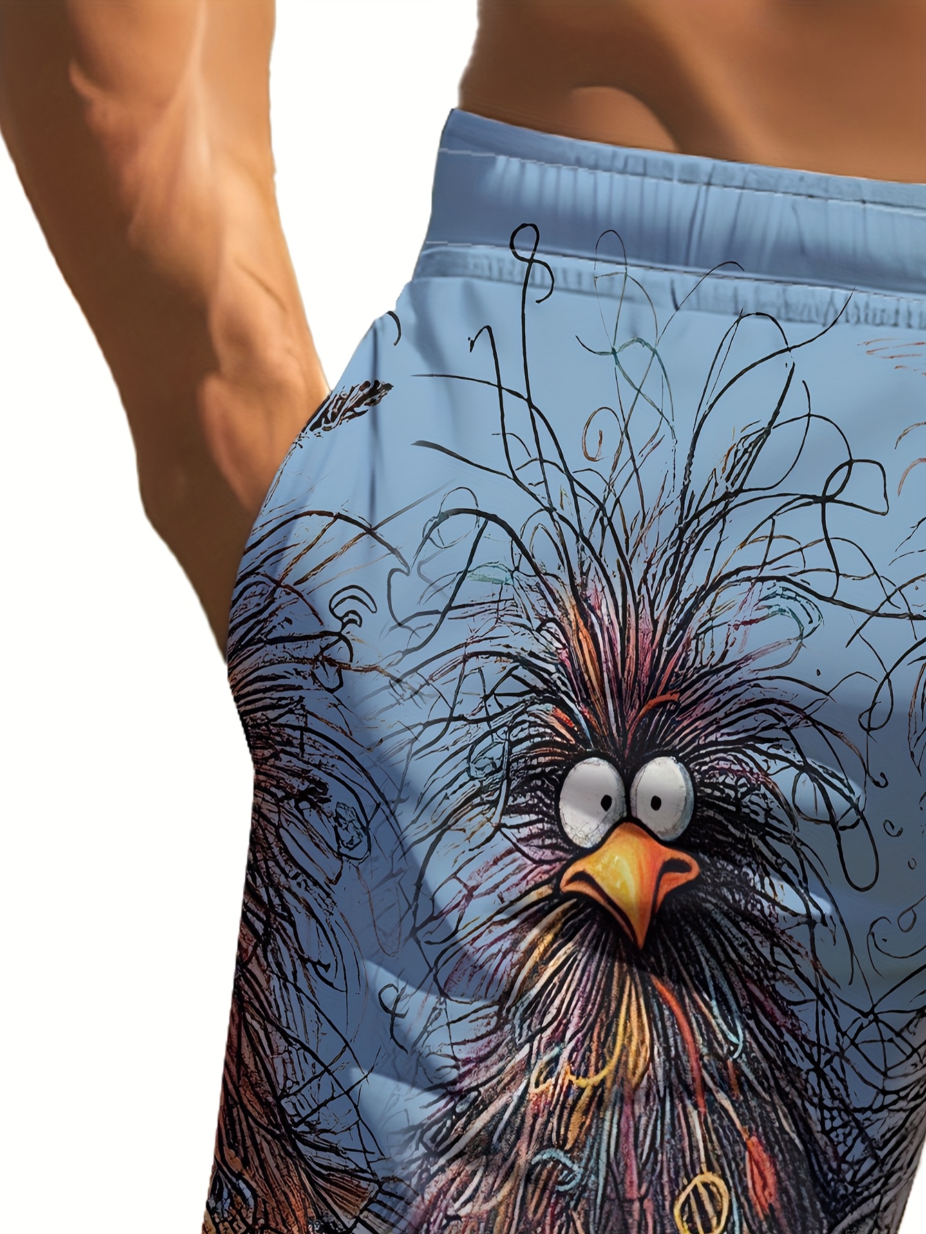 Generico Herren-Badeshorts Aus Silikon - Schnelltrocknende Schwimmhose Mit UV-Schutz