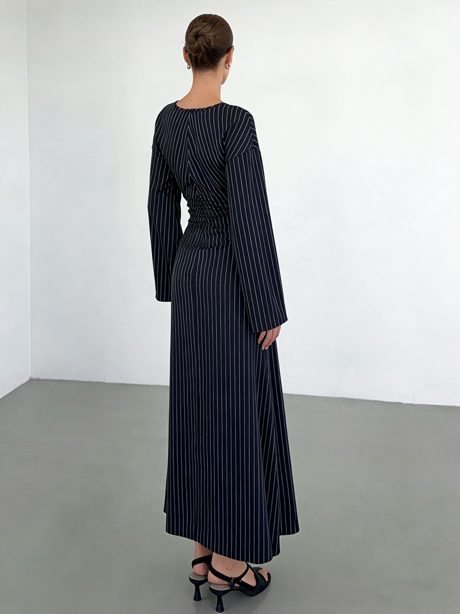 chinese dress ladies Amersham Long Sleeve Maxi Dress Black main image 1
