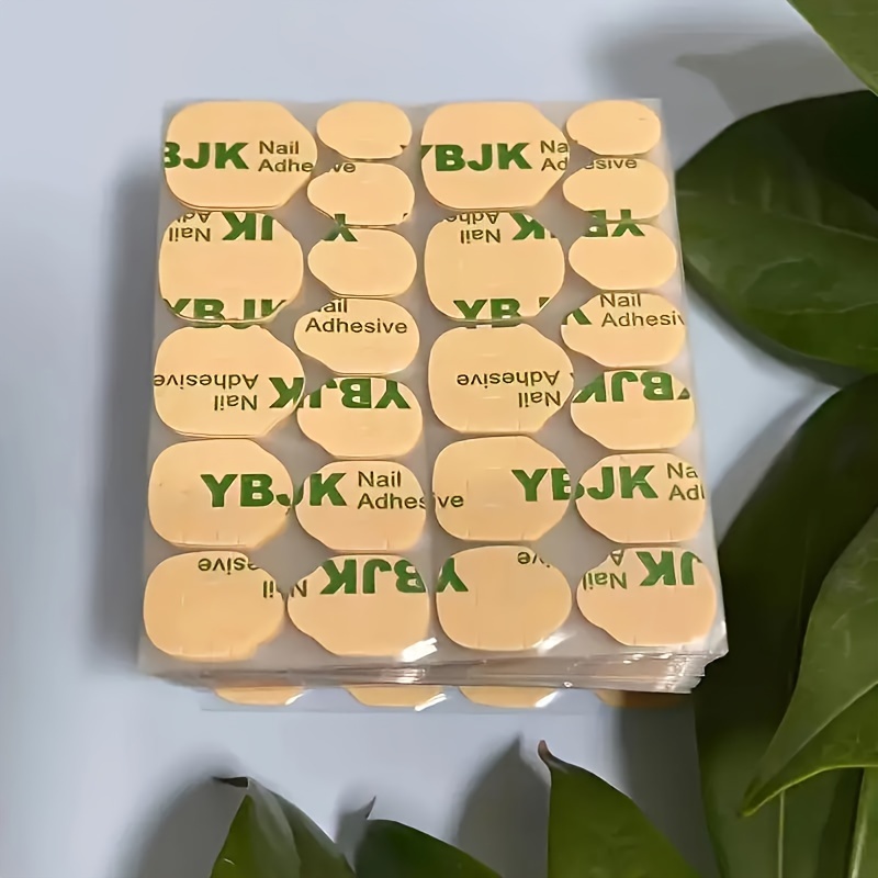 288pcs/12 Sheets Double-sided Nail Patches, Used For Pressing Nail Sheets, Waterproof And Breathable Fake Nail Tips Jelly Film Nail Glue