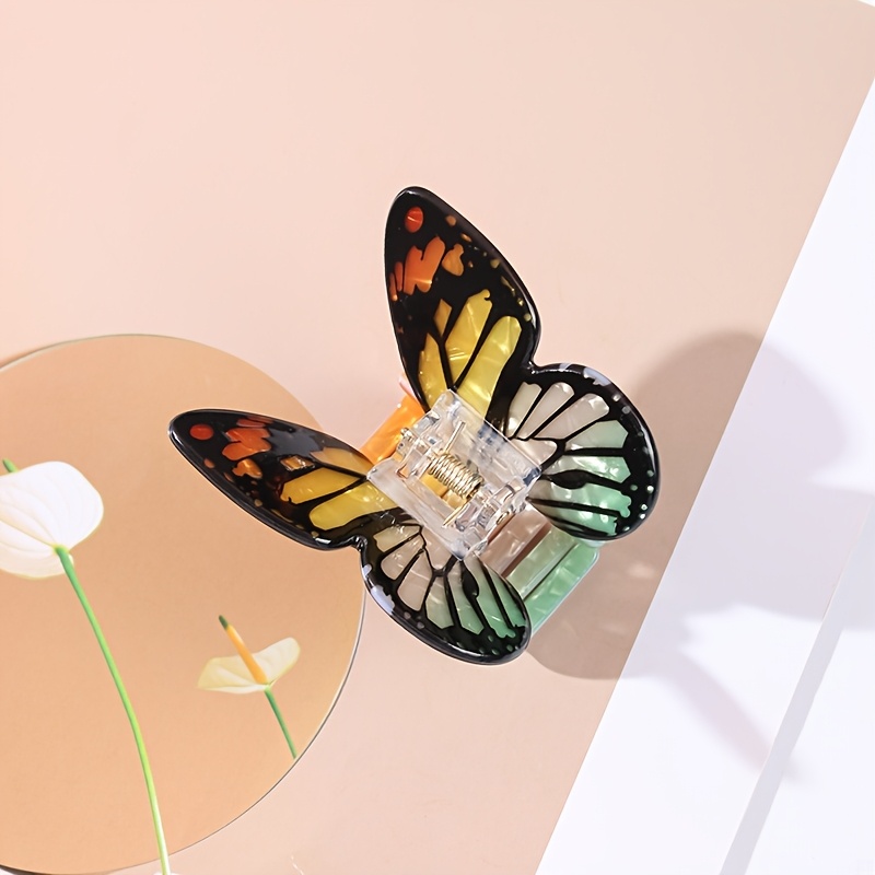 TEMU Pinza de realista de , elegante y pinza para el pelo estampada para peinados recogidos, accesorio de pelo prémium para la parte posterior de la