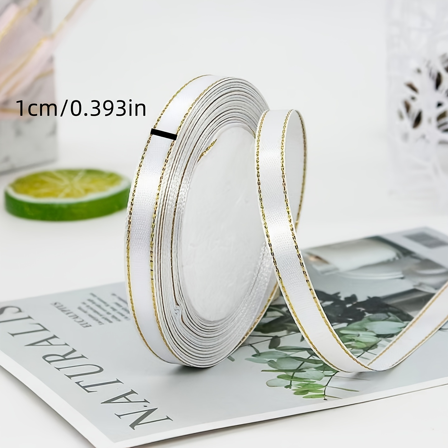 TEMU Nastro di raso a bordatura a 12 colori, monofacciale, per confezioni , scatole di caramelle, confezioni regalo, biglietti di , nastro a nodo a ,