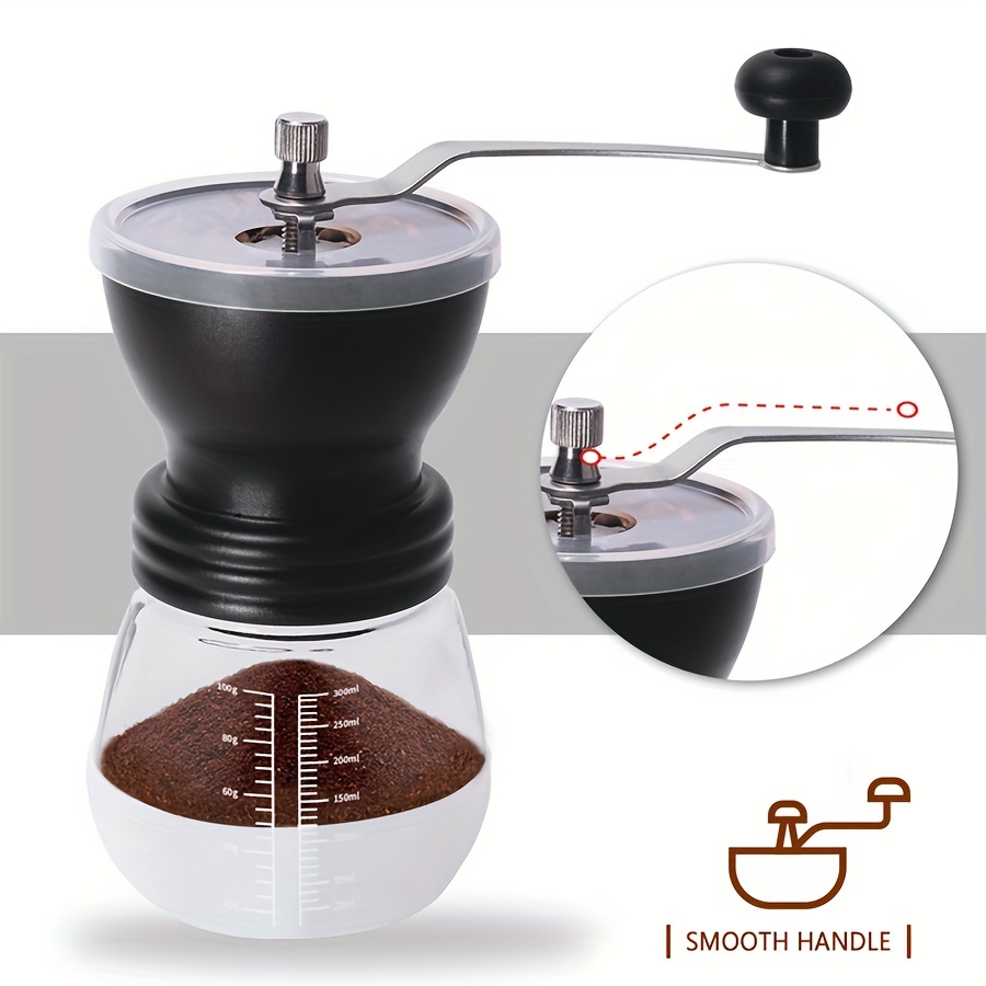 

1pc Handcranked Coffee Machine Single Product, Handcranked Bean Grinder, Manual, Portable For Home Use, Graduated, Can Be Used In Kitchen And Restaurant