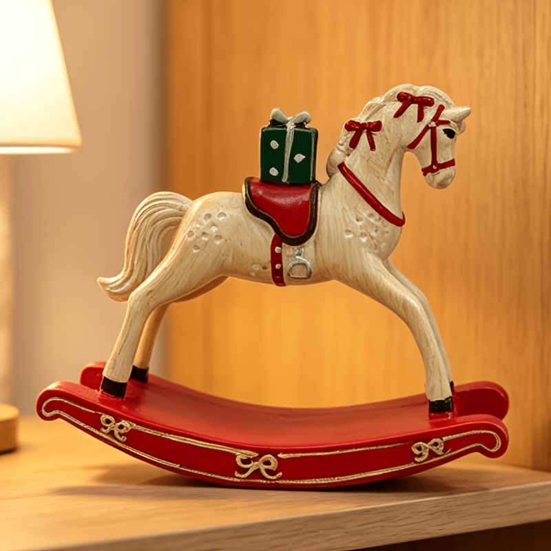 TEMU Collectible Figurines, 1pc, Charming Christmas Statue - Resin Material, Ideal For Home And Office Decor, Gift For Halloween Thanksgiving