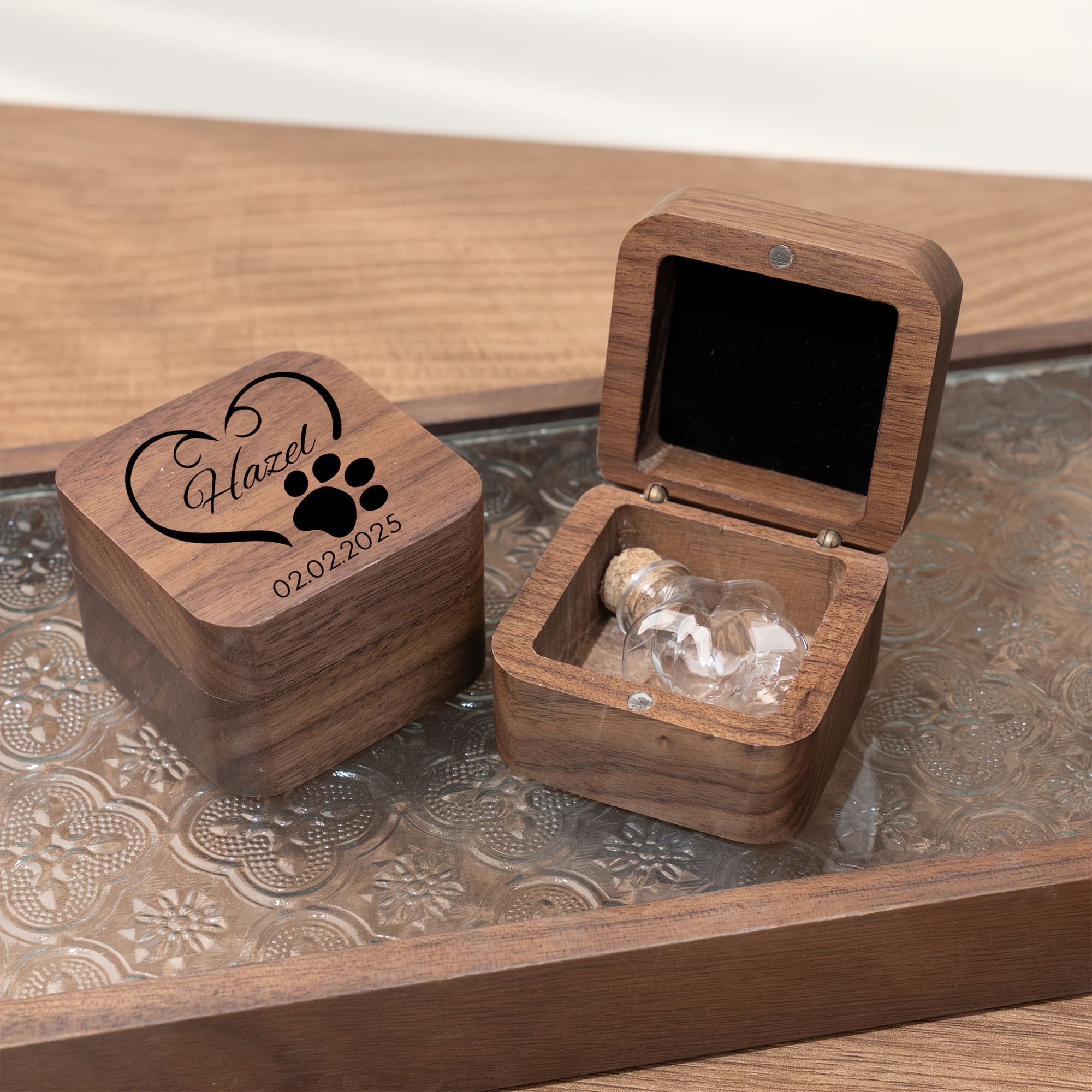 Customized Pet Hair Commemorative Box for Dogs and Cats