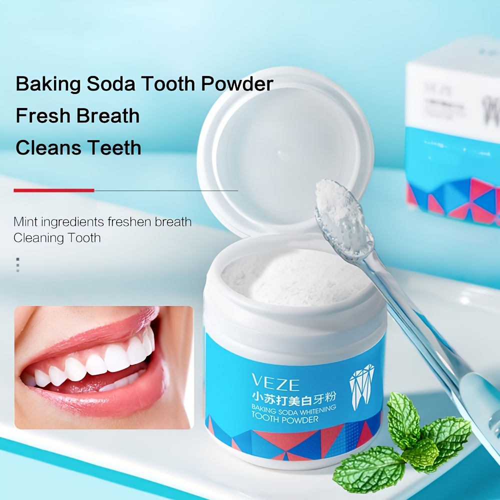 1pc 50g Baking Soda Teeth Powder, Tooth Deep Cleaning Powder, Breath Freshener, Tooth Cleaning Powder For Daily Life