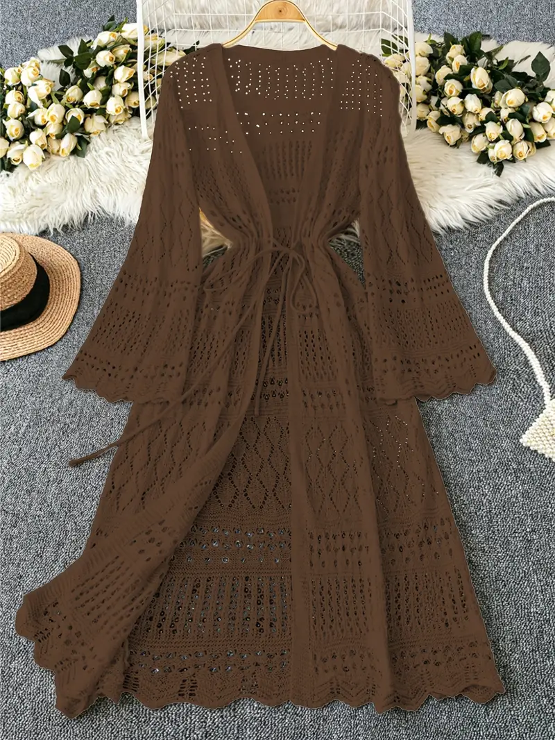 womens solid color beach vacation romantic crochet net - Temu Bahrain womens solid color beach vacation romantic crochet net - Temu Bahrain