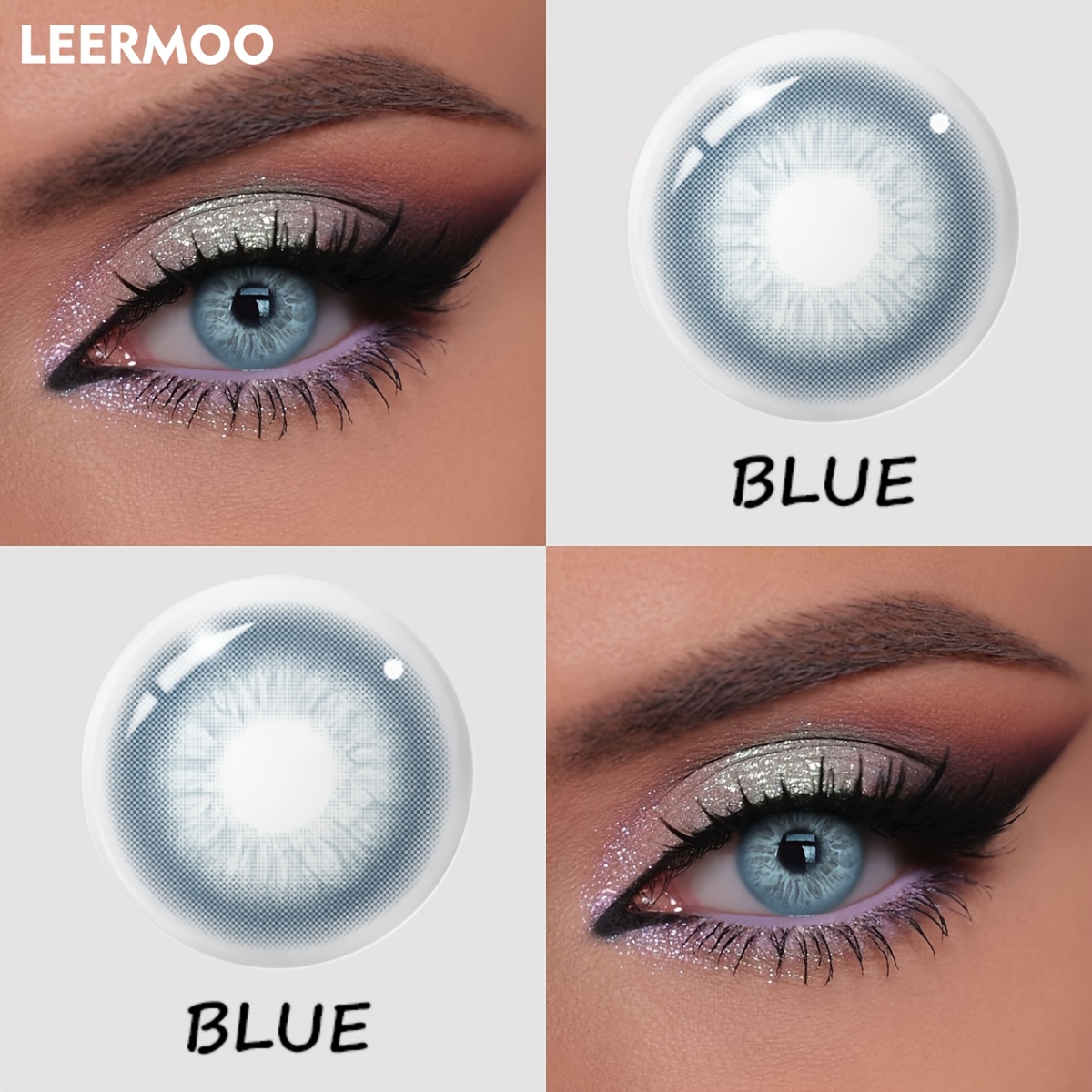   dolly blau-grüne rezeptpflichtige kontakt  - 14,2 mm weichgraue   für natürlichen & dramatischen look, 38 % wassergehalt, halbjährlicher austausch, auffälliges augenschmuck, hochwasserhaltung