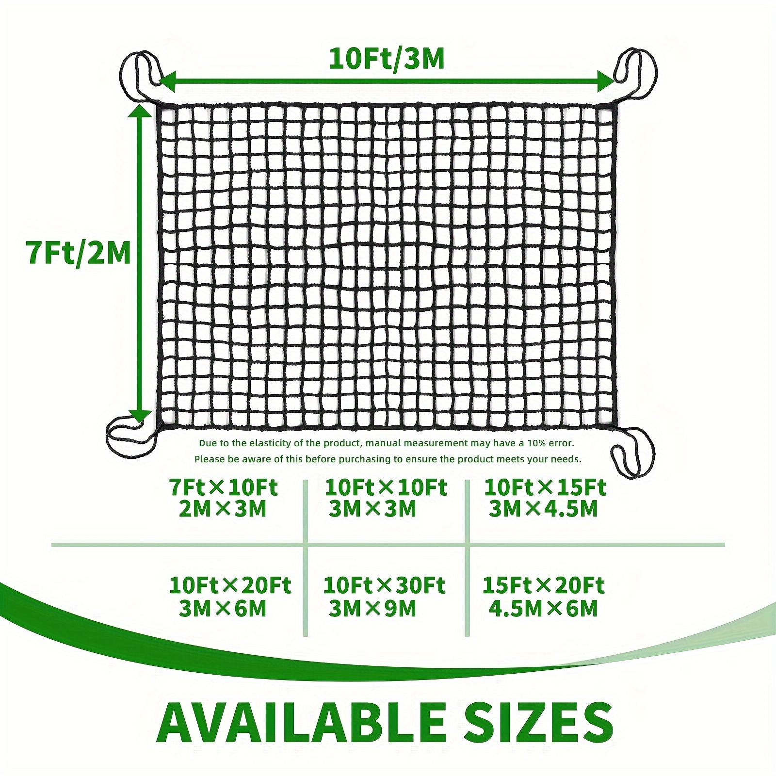 Heavy-Duty Golf Practice Net, Adjustable Rectangle