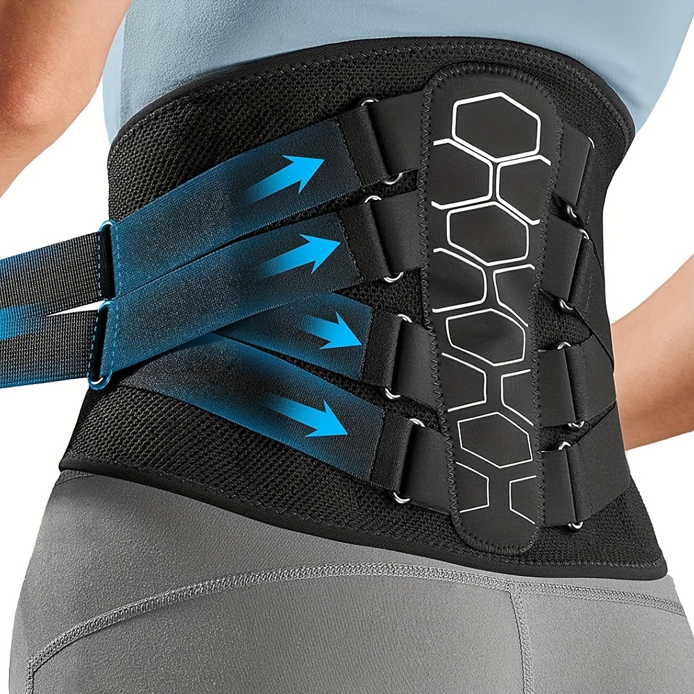 Back Brace For Lower Back Motorcycle Riding With Pulley System, Motorcycle Lumbar Support Belt For With Lumbar Pad, And Breathable