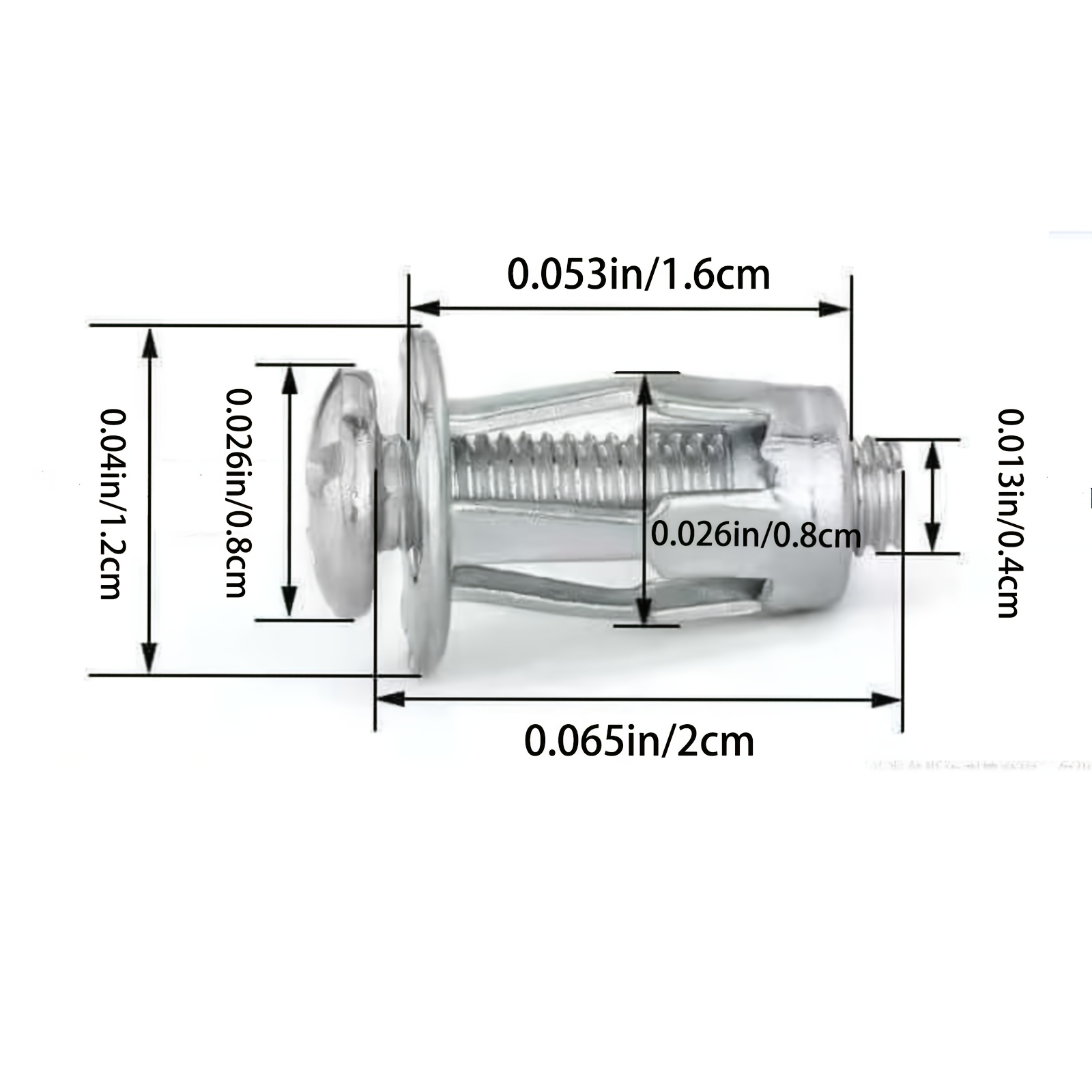 E-shop Rivetschrauben-Mutter-Set; Hohl-Rivet-Schraube mit Blütenform-Lampe; 10-teiliges Set