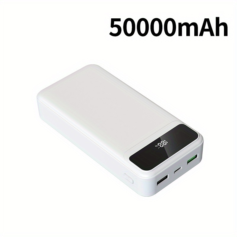 50000mAh Mobilna Baterija, Ultra-kompaktna Prenosna Polnilna Naprava z USB-C Vhodom in Ultra-hitrim Polnjenjem, Dvojni USB-C Izhod, Zunanja