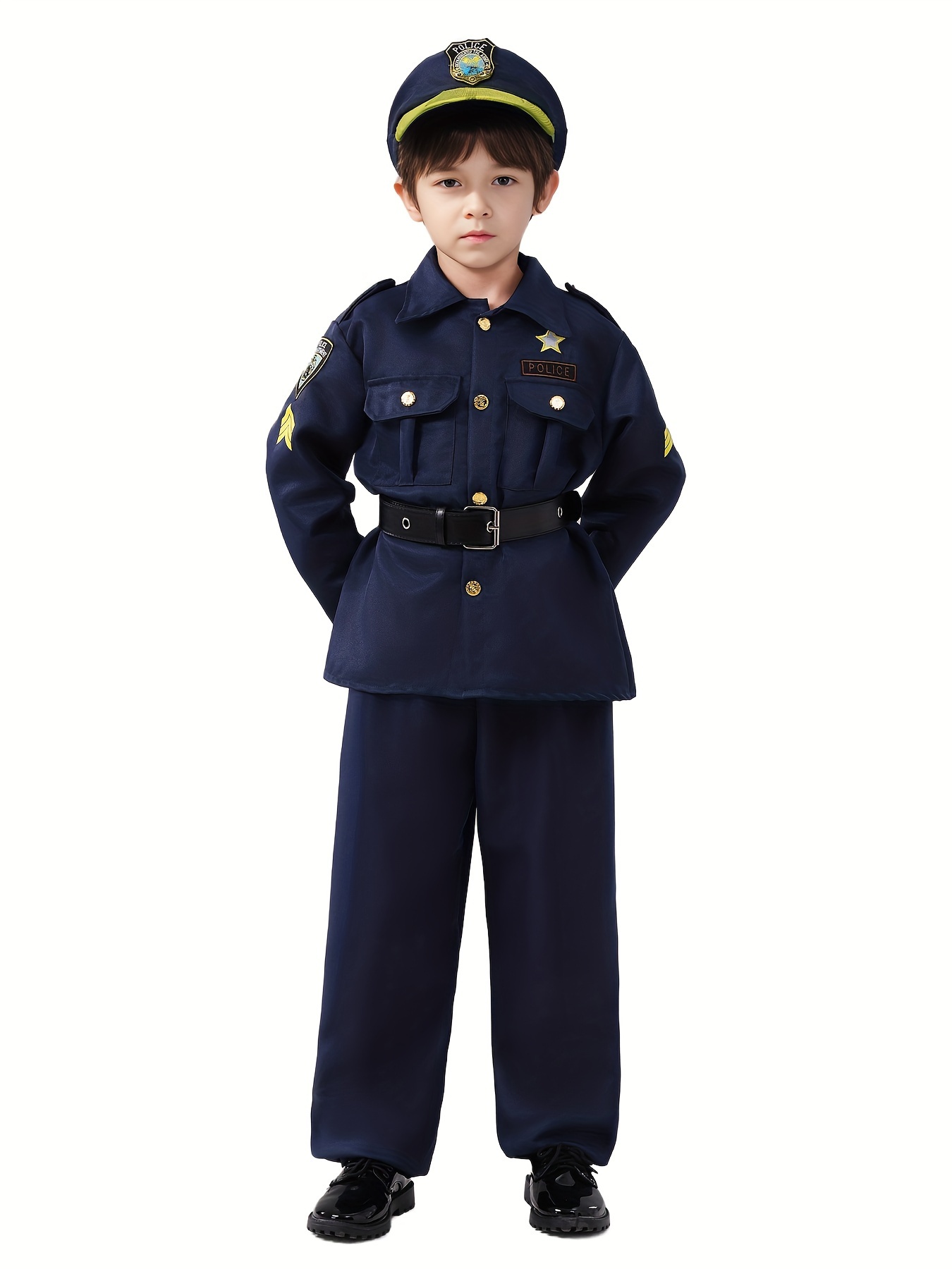 Boys Police Officer Style Halloween Outfit, Halloween Dress-up, Party ...