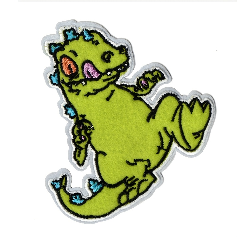 TEMU And Adorable Green-skinned Animal Patches Add A Unique Charm To Fabric Items With Their Colors And Designs