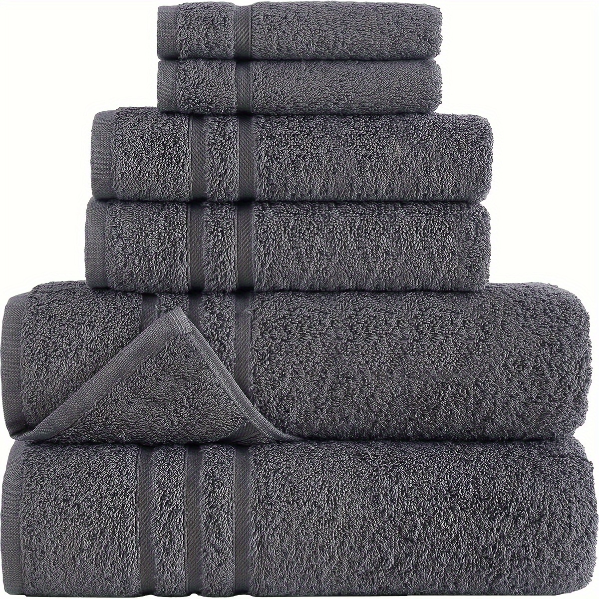 ENSEMBLE DE SERVIETTES TISSÉES À LA MAIN 100 % coton Buldan luxe