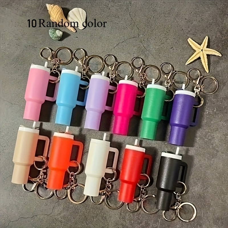 E-shop 10 Stk. Aufbewahrungsbox-Schlüsselanhänger in zufälligen Farben, Kawaii, Mini-Etui für Lippenstifte Lippenpflegestifte, Rucksack-Anhänger