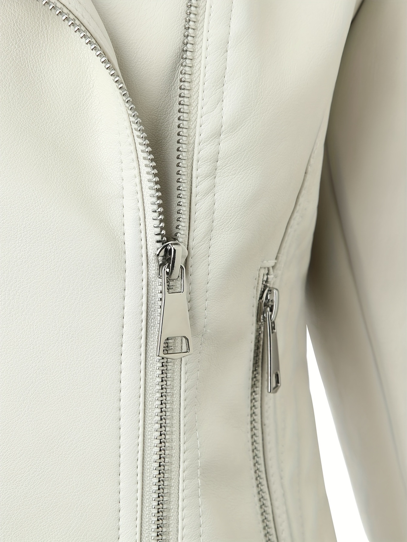 chaqueta motociclista cuero sintético mujer Temu Argentina