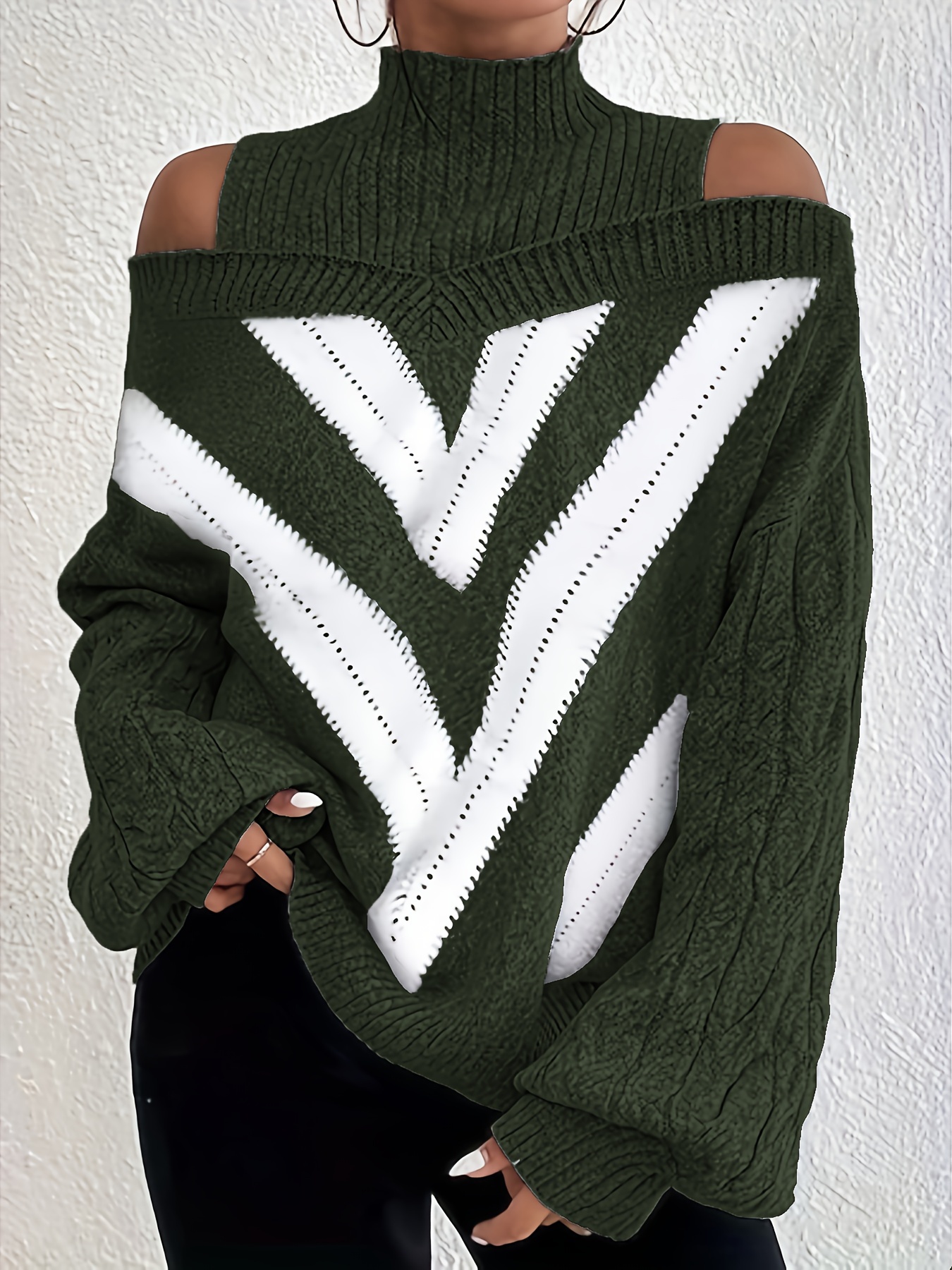 Elegant Off-Shoulder Sweater