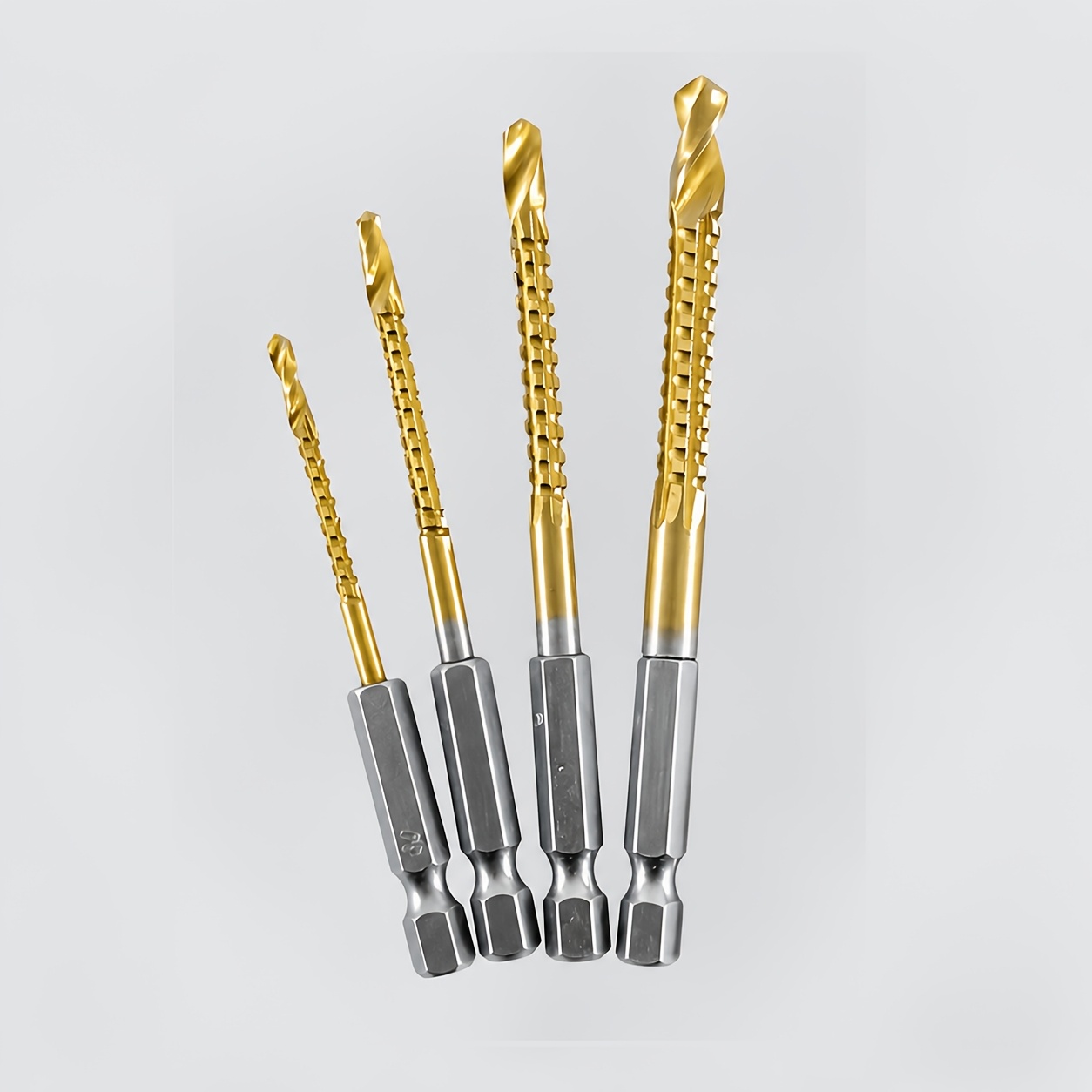 TEMU Multi-functional Serrated Drill Bit, 1/4 Universal Hex Shank Fits Power Drill, Coated Wear-resistant And Rust-proof, Serrated Spiral For Fast
