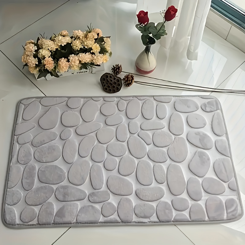 TEMU 1pc Entrance Mat, Bath Mat, Door Mat, Foot Scrubber, , Fashionable Absorbent, Quick-dry And Non-slip, Washable, Indoor Non-slip Mat, Bathroom,