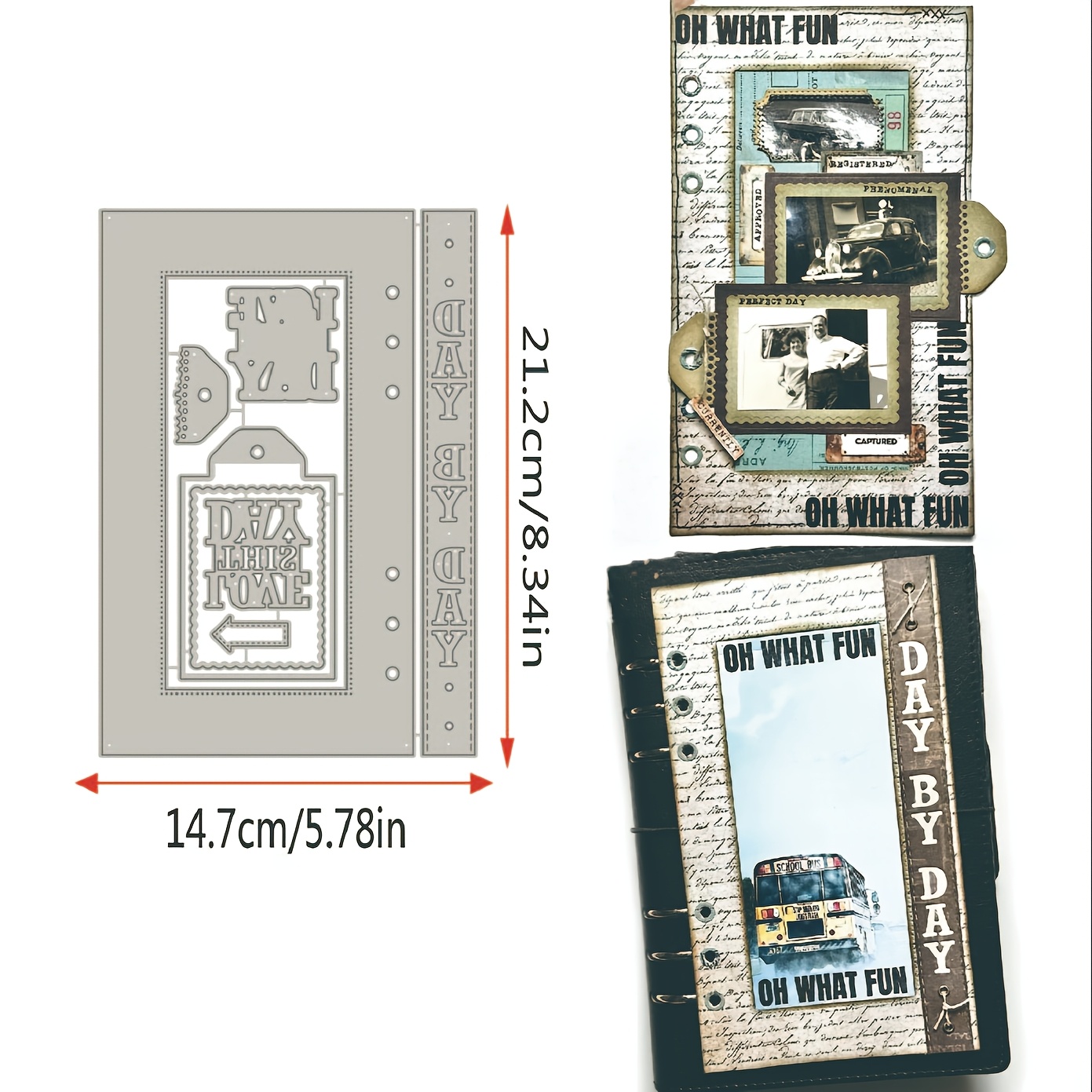 

1pc Themed Metal Dies, Diy Paper Craft Stencil, Silver Gray Punch Template Mold For Scrapbooking