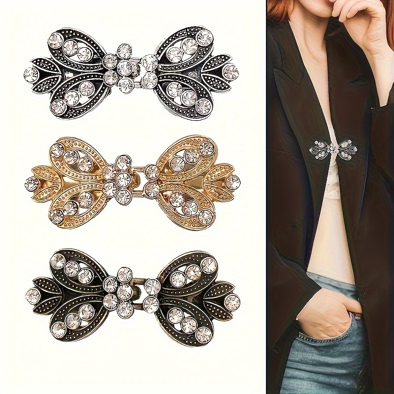 

[top-] Brooch Pin Set For Women - For Jackets, Scarves & - In , Silvery, And Bronze