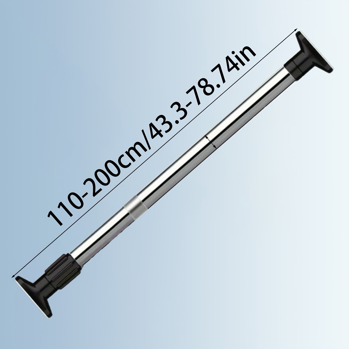 Multifunctional No-Drill Shower Rod, Easy Installation