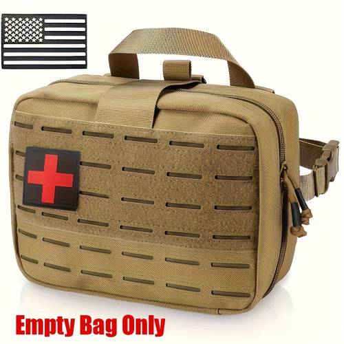 molle pouch with detachable quick release headrest mount large capacity molle system compatible heavy duty nylon bag with zippered