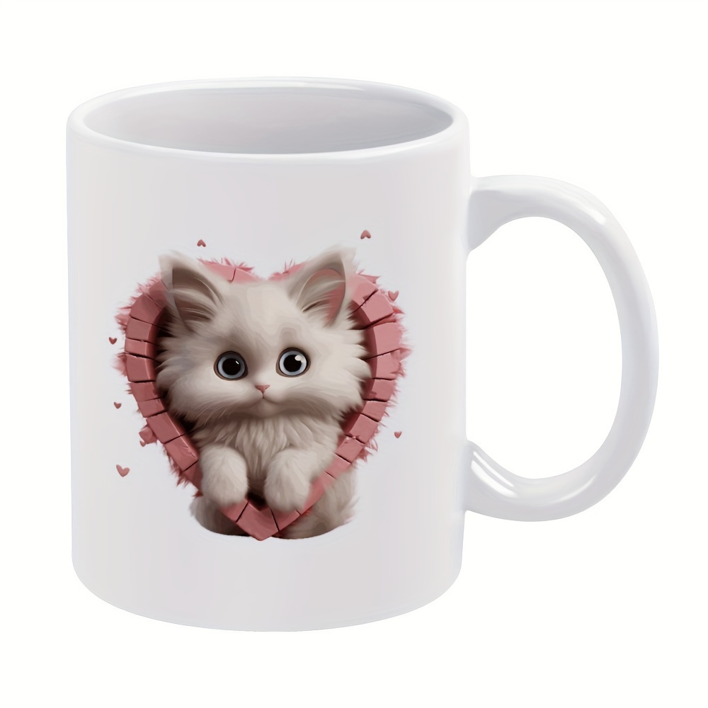 1pc Taza Divertida Mejor Mamá Gato Mundo Amantes Gatos 11 Oz - Temu