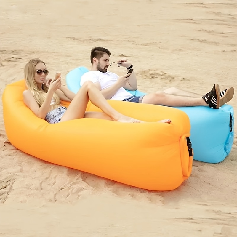 Versatile Inflatable Sofa - Foldable, Soft & Fast Inflation for Camping & Lounging, Perfect Gift for Christmas, Halloween, Thanksgiving, Camping Accessory | Comfortable Lounger | Durable Outdoor Furniture, Camping Gear