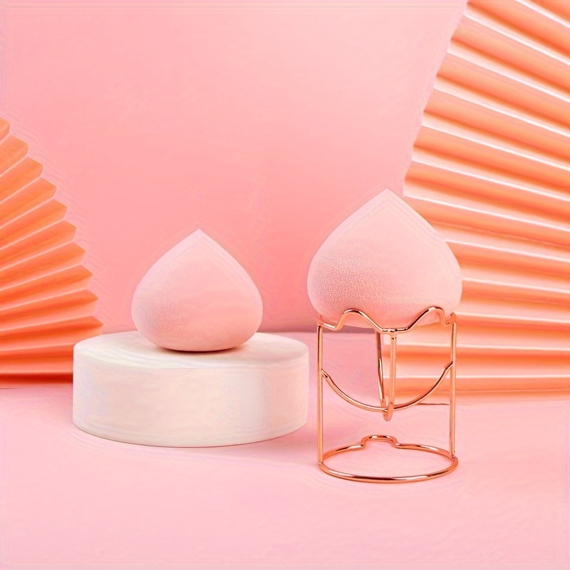 

1pc Makeup Sponge Stand Holder, Cute Cat Ear Design, Desktop Makeup Puff Holder Storage Rack, Drying Stand For Vanity Makeup Accessories