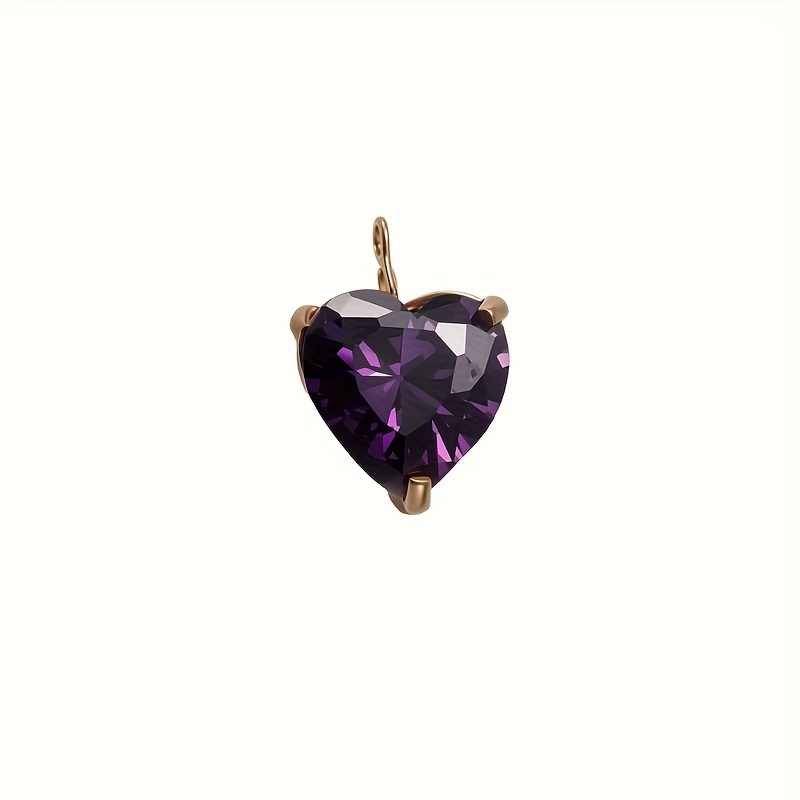 Star and Heart-Shaped Colorful Zirconia Pendant