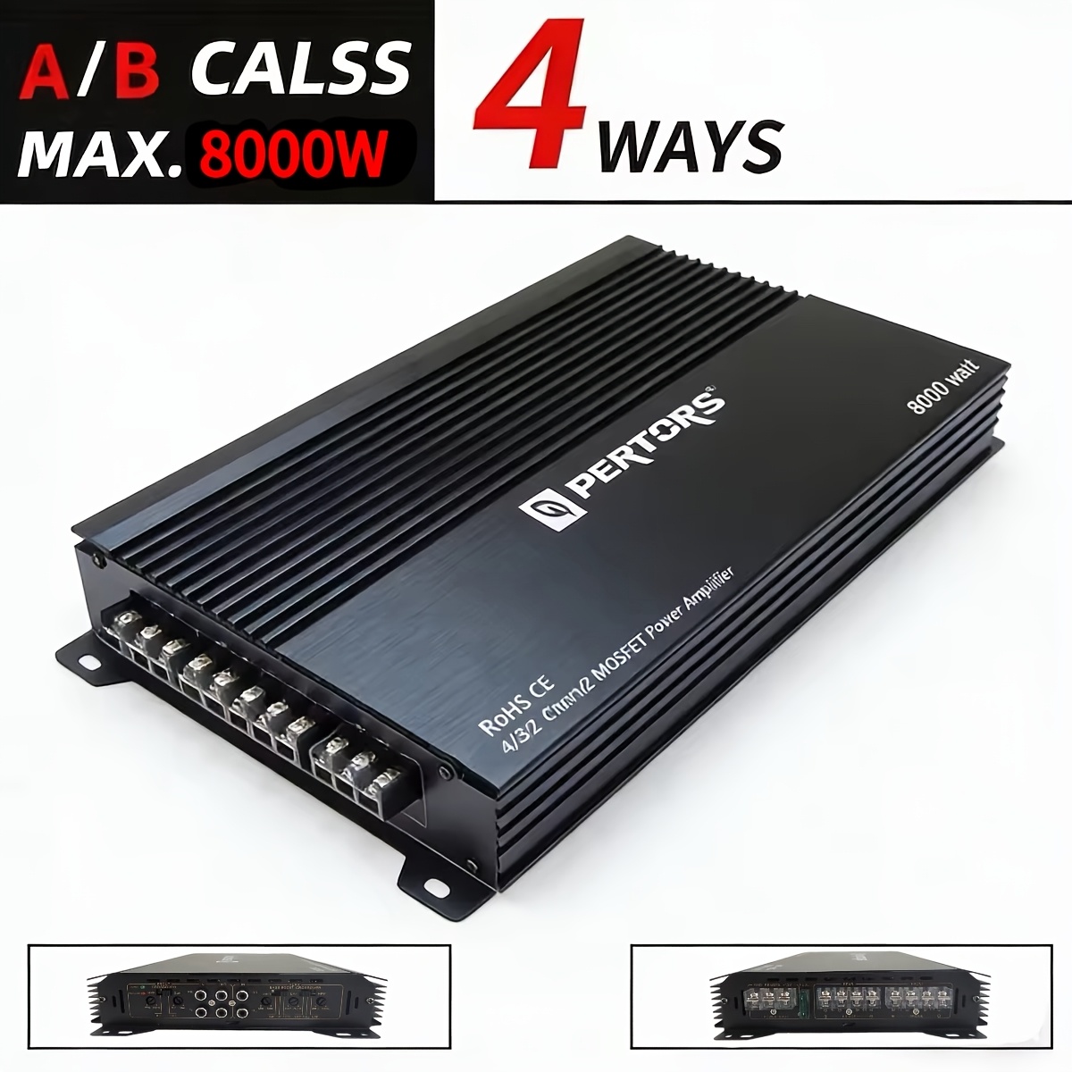8000w -channel Class Ab 12v Car Audio Amplifier, Car Speaker & Subwoofer Driving Amp System, Automotive Accessories, Perfect Gift For Valentine's Day And