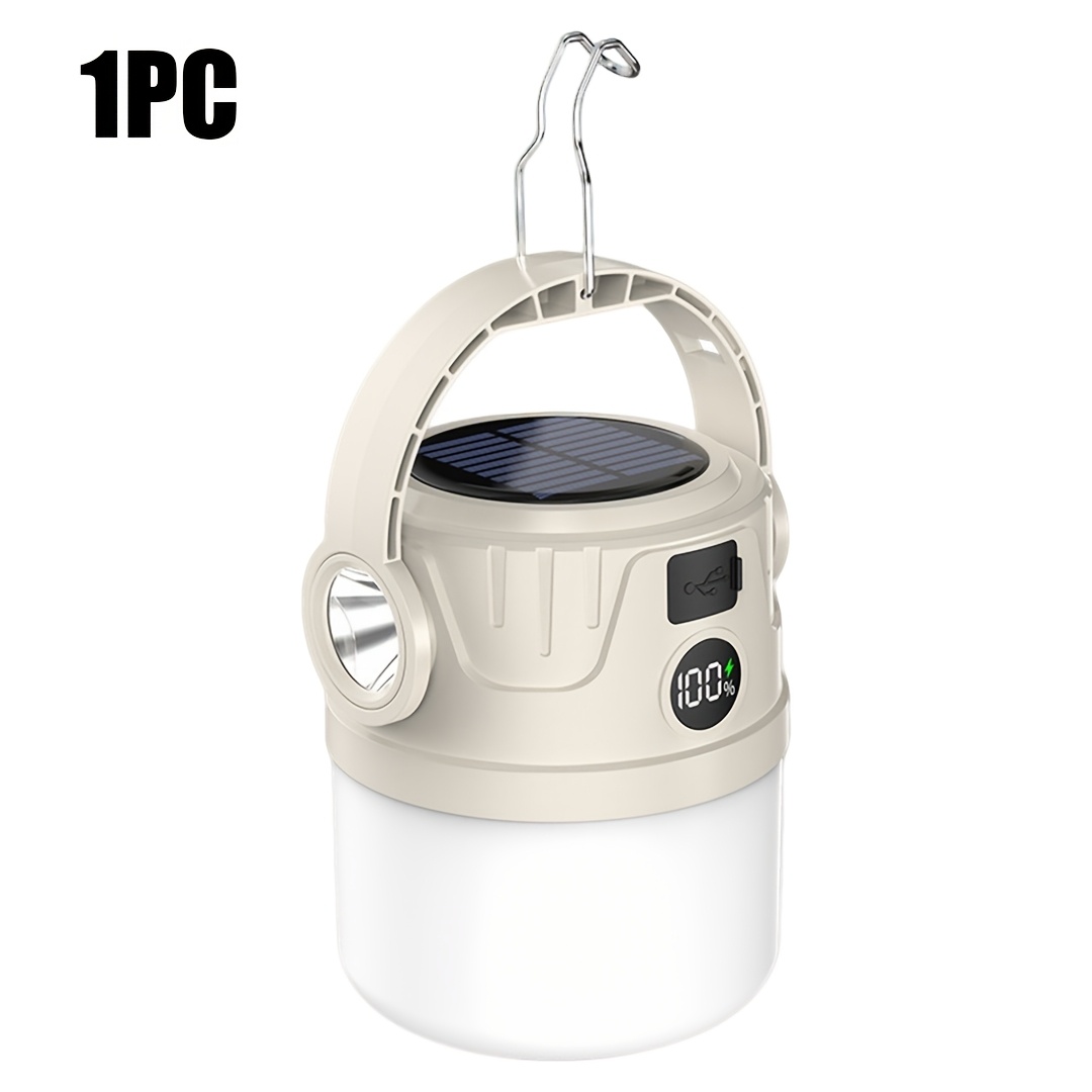 TEMU Super Long Solar Camping Light, Rechargeable Outdoor Tent Lamp Emergency Portable Camping Led Floodlight