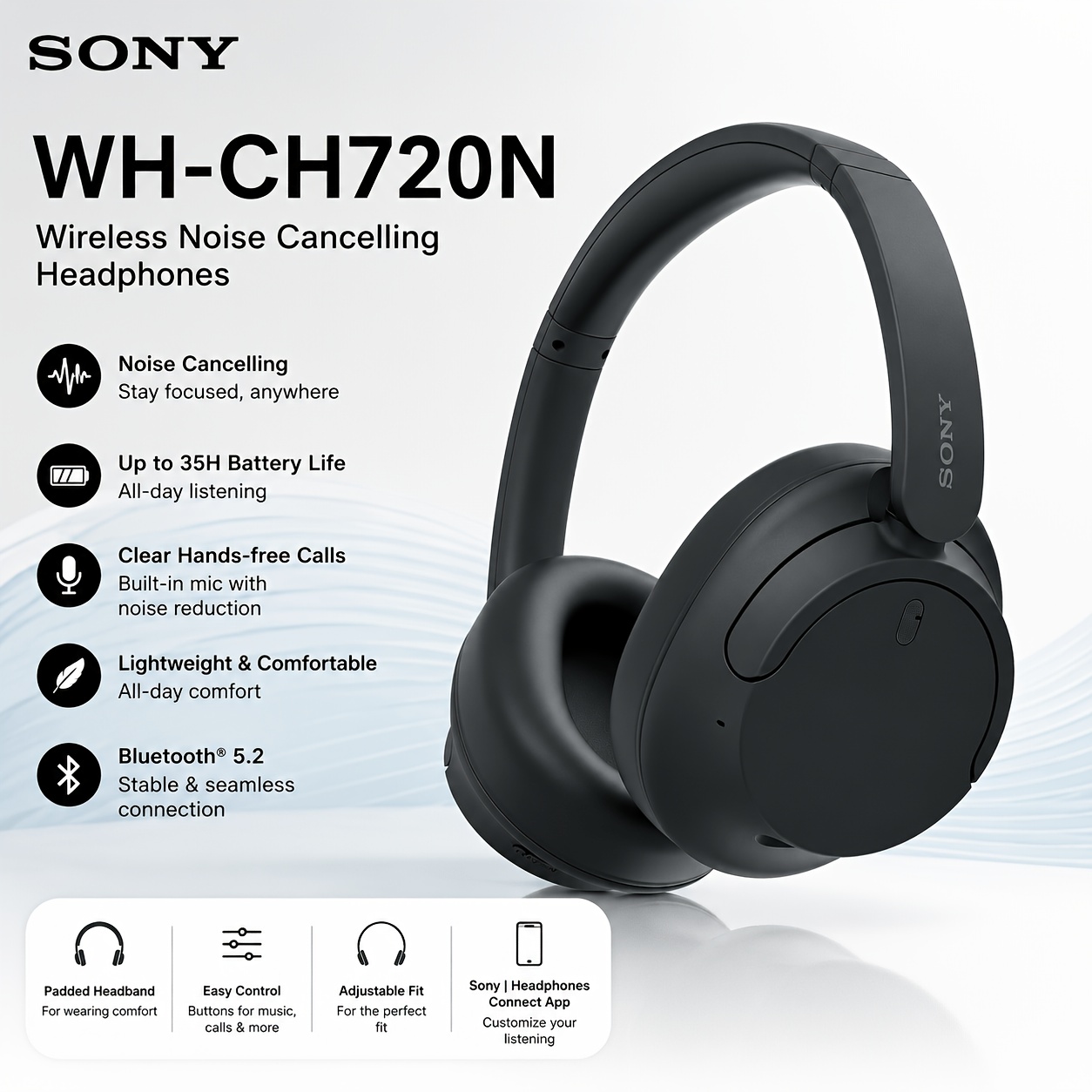 Sony WH-CH720N ANC Over-Ear