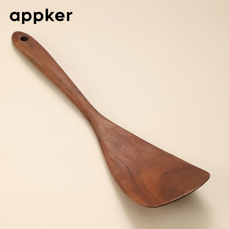 

Appker Wooden Turner - Cooking Spatula For Pancakes & Frying, Essential Kitchen Gadget