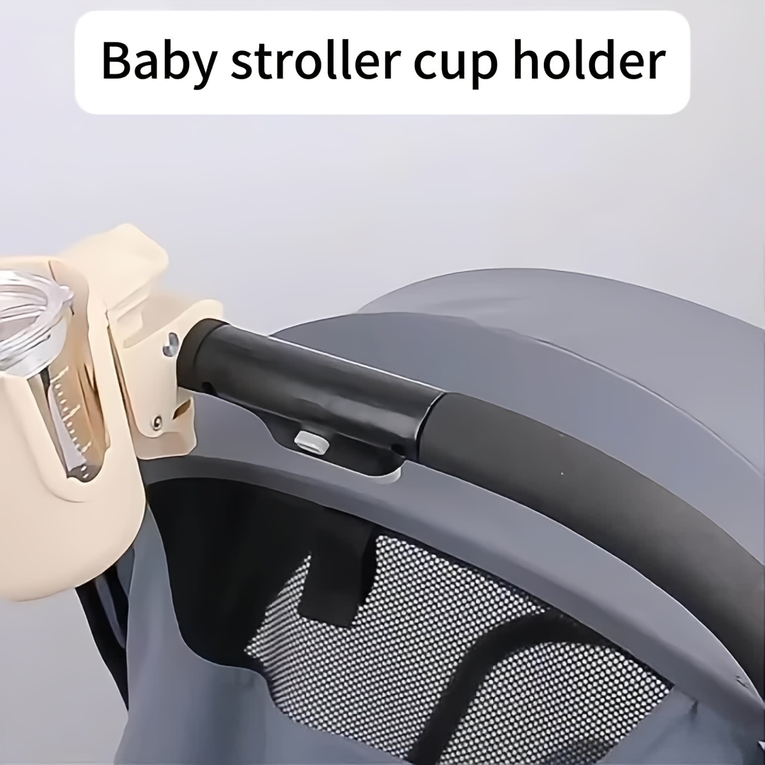 Adjustable Angle Stroller Cup Holder, Fits Bottles & Phones
