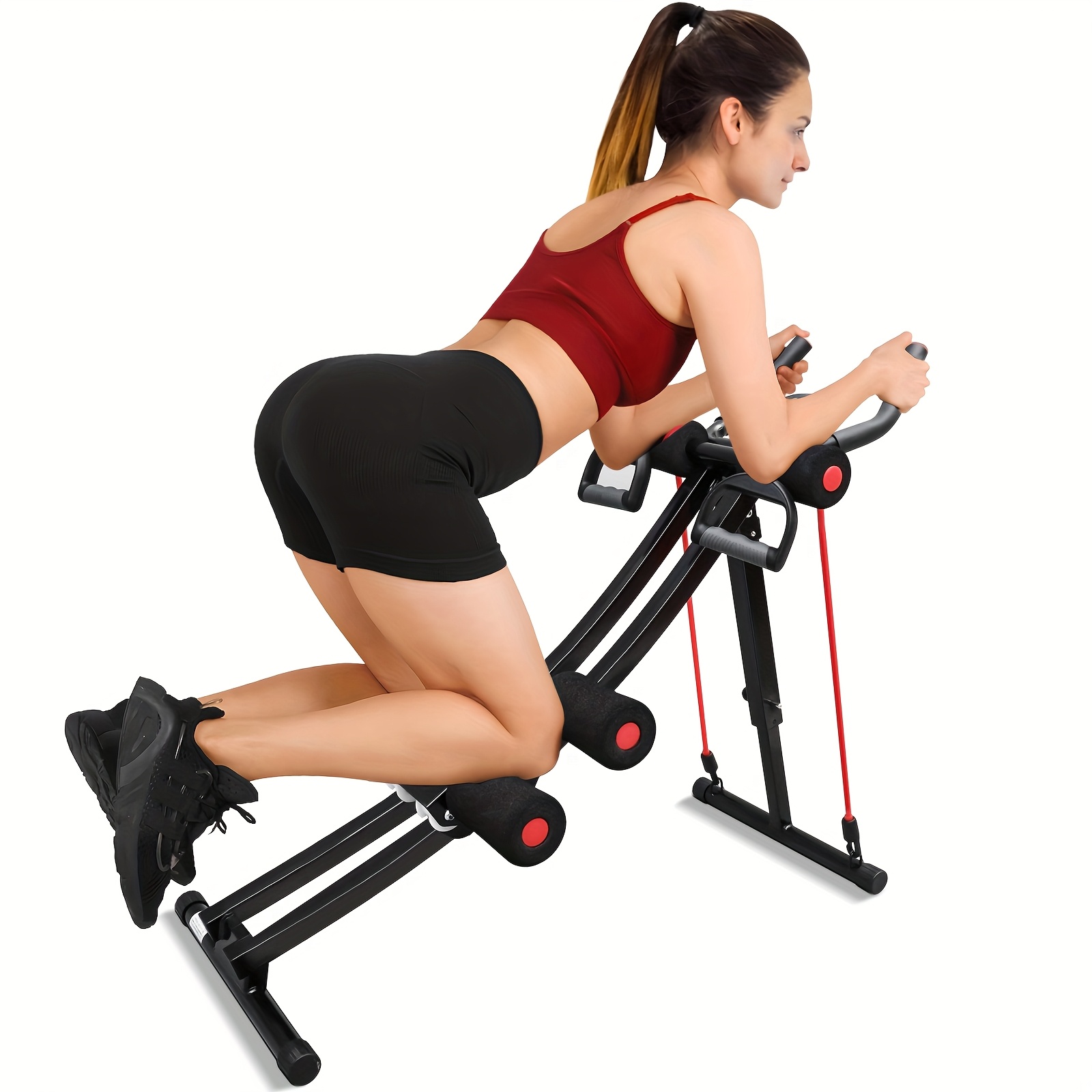 TEMU Kneeling Position Abdominal Exercise Machine, Durable Abdominal Muscle Training Machine, Strength Training Equipment, Muscle Exercise Waist Shaping
