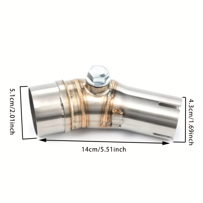 1pc of stainless steel motorcycle   pipe compatible with kawasaki er6f er6n ninja 650 and z650 details 1