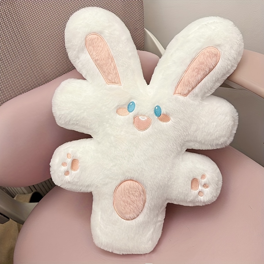 Animal de peluche de conejo, de 11.81 pulgadas, bonito conejo de dibujos  animados, muñeco esponjoso, regalo de cumpleaños para adultos y niños  (11.81