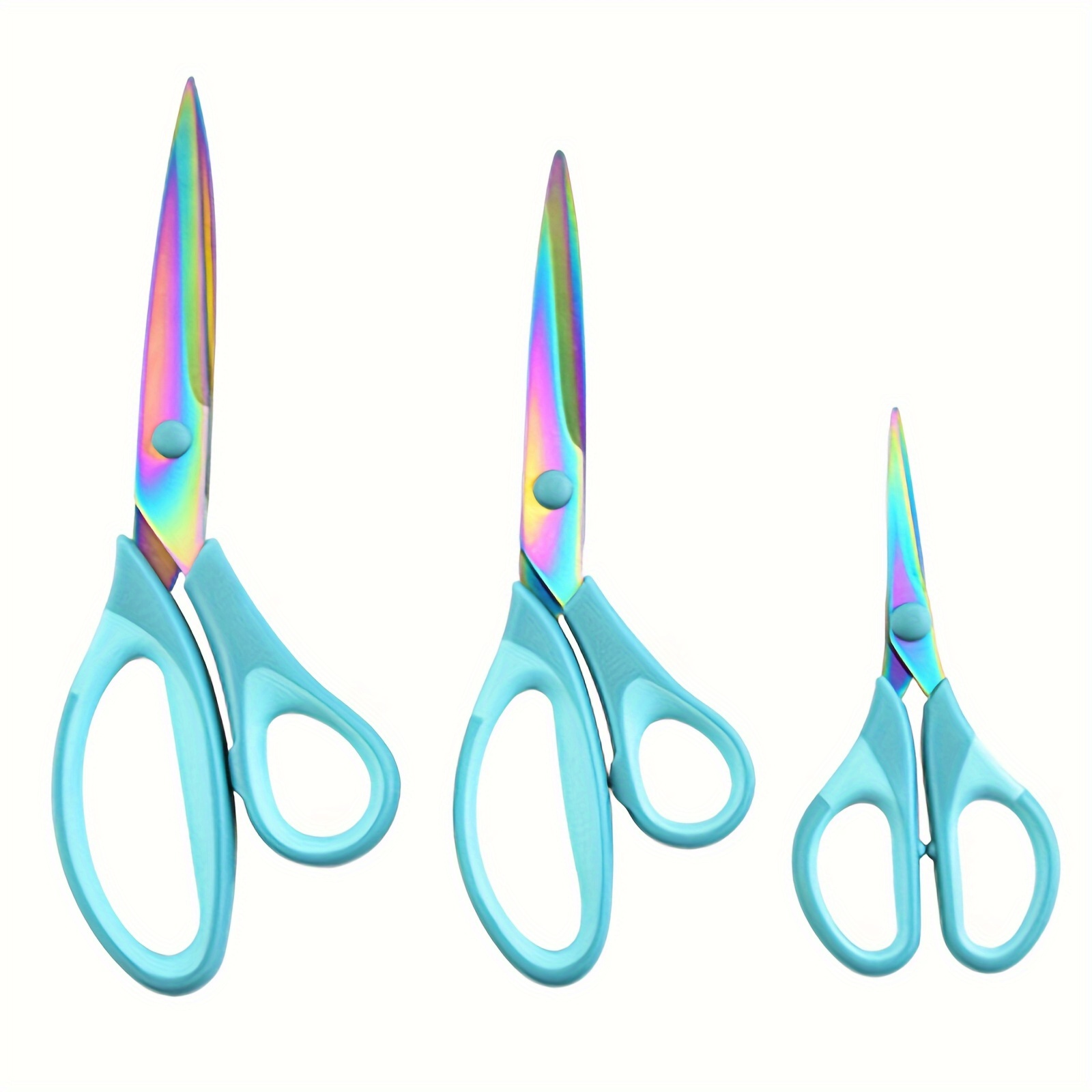 TEMU 3pcs Tailor Sewing Scissors Set Leather Dressmakin Fabric