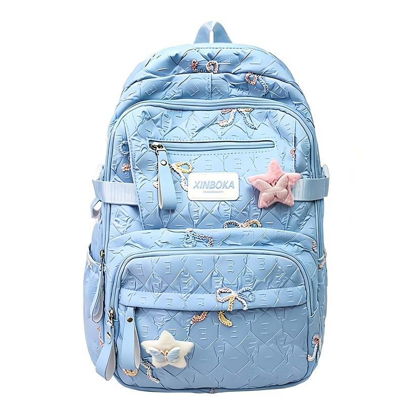 TEMU Sac à dos tendance et pour femme, grande capacité, sac à dos d'ordinateur portable pour avec plusieurs poches, pour voyage, sortie, , sac de