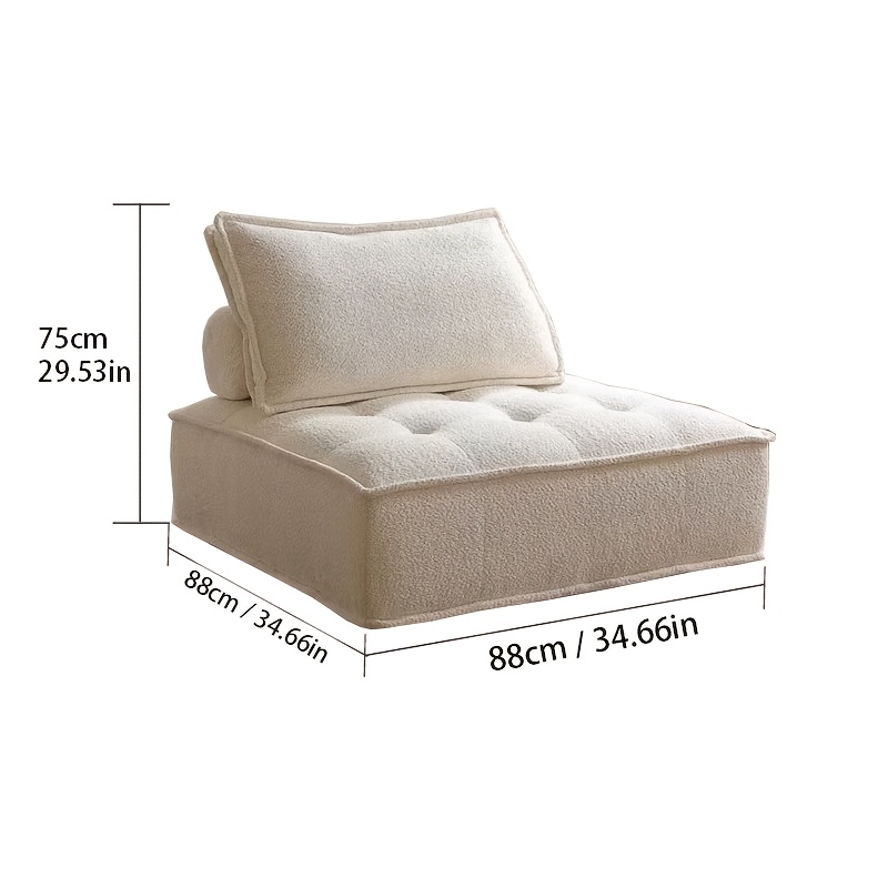 Image of Chair, Indoor Fabric Sofa, Lazy Sofa, Futon. Made Of Non-wood Materials, A Leisure Chair And Living Room Furniture, And Combined To Form A Sofa For Multiple People