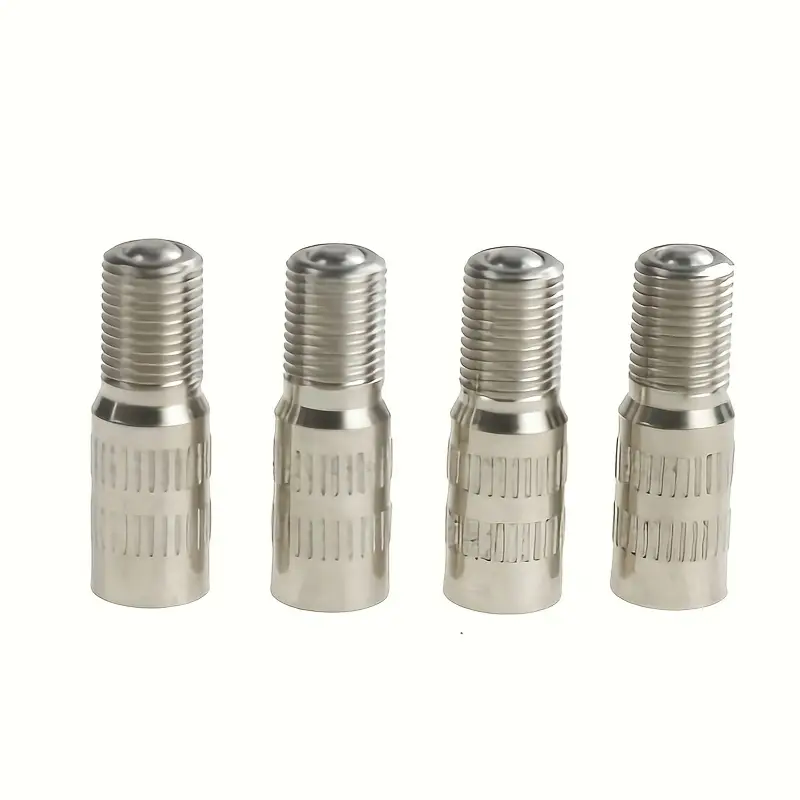 4-Pack 19mm Chrome Tire Valve Stem Extenders – M8x0.8, Fits Cars & Trucks