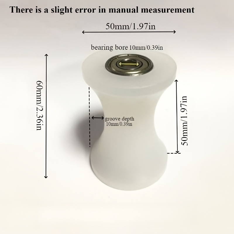 TEMU Nylon U-shaped Bearings, Rollers, Bearings For Door And Window , , Guide Rollers, Support Rollers, And Mechanical Pulleys For Sliding Doors And