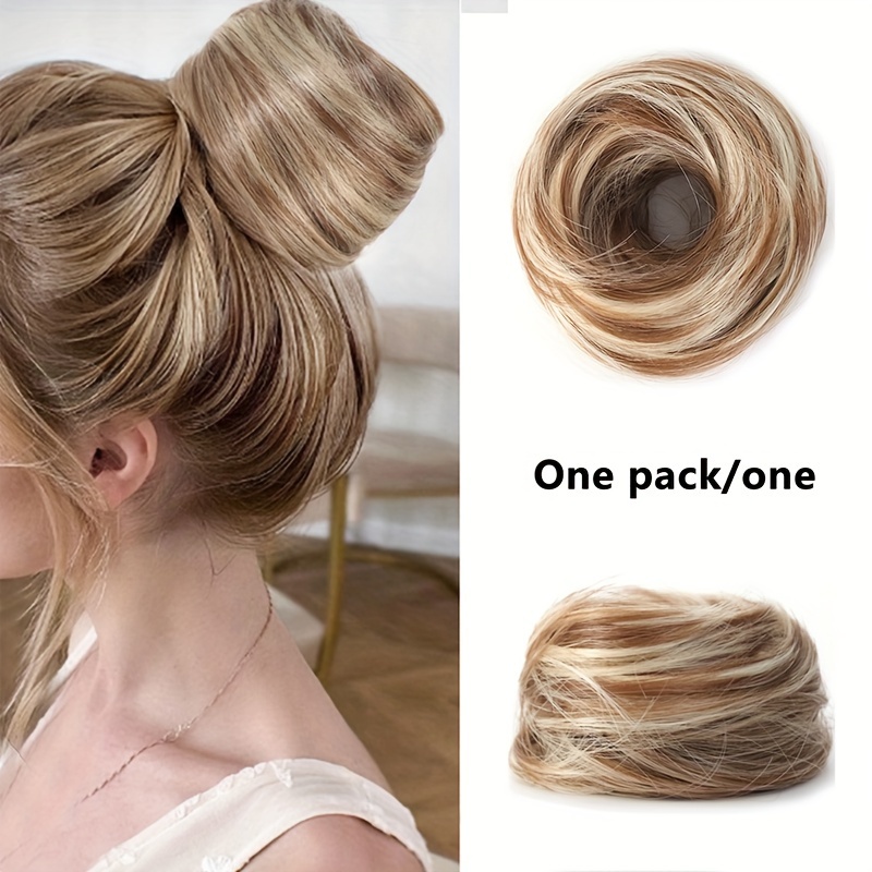 Image of Synthetic Fiber Straight And Curly Hair Bundle