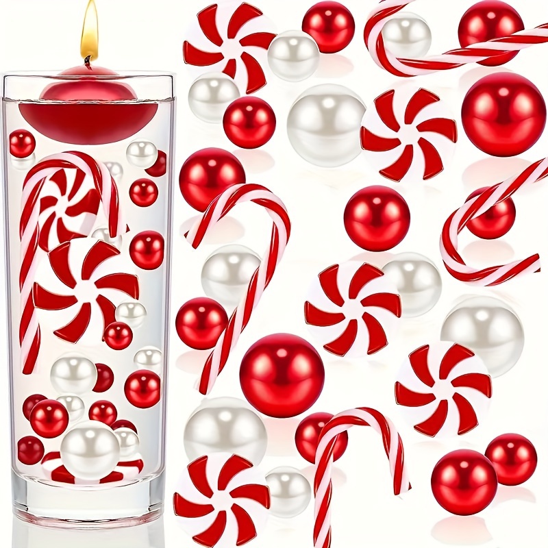 

65- Christmas Vase Set - Red & & For Diy Decor, , , Bathroom - Set