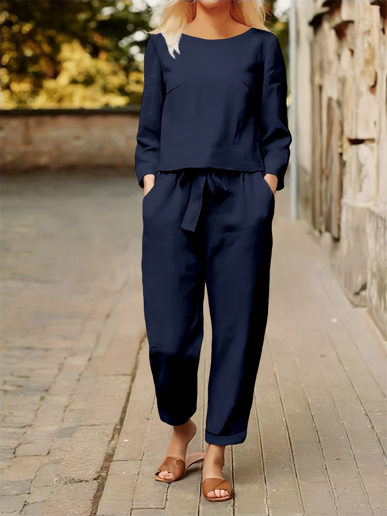 Ropa Casual Mujer Ropa Comoda Y Elegante Traje Mujer Color Casual